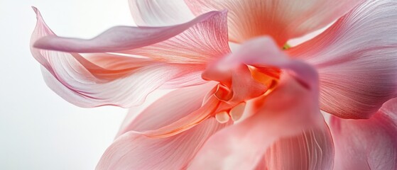 Wall Mural - close up of pink flower