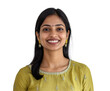 © Daniele - Smiling Indian Woman in Traditional Dress - Portrait Photography , isolated on white background PNG