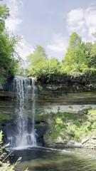 Wall Mural - Minnehaha falls in the summer