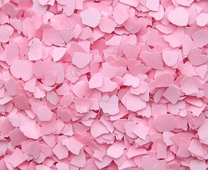 Wall Mural - Pink confetti background texture.