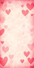 Poster - Pink hearts background texture. (1)