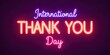 © Eugen - International thank you day. Thank you for your support. Banner, poster, background, Copy space
