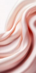 Wall Mural - Soft pink silk fabric with smooth, flowing folds and luxurious texture.