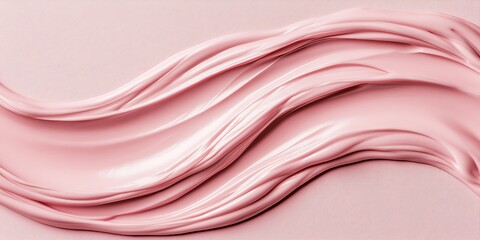 Canvas Print - Swirling pink cream texture background. (1)