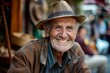 © juliars - Portrait of smiling senior craftsman wearing hat in workshop