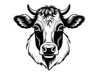 Wall Mural - illustration of cow cartoon