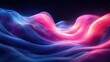 © Kseniya - Abstract Light Trails Dynamic Movement Vibrant Curves Neon Pink Blue Ethereal Glow Deep Black Background