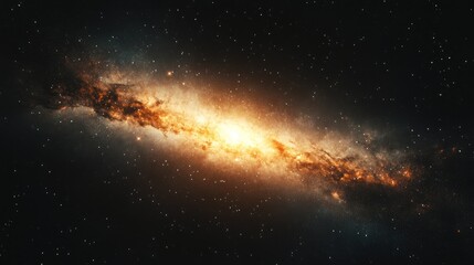 Canvas Print - majestic cosmic nebula awe-inspiring celestial panorama stellar dust and gas clouds