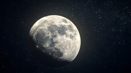 Wall Mural - a large moon in the night sky.