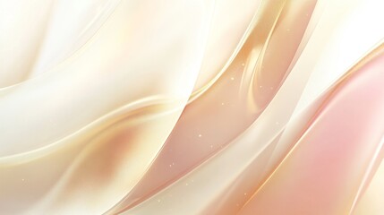 Wall Mural - Soft Flowing Abstract Background with Warm Tones and Light Effects