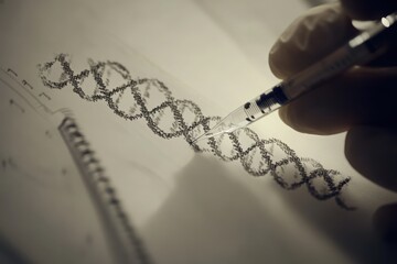 Wall Mural - Forensic Testing Procedure in Laboratory Setting