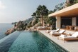 © kardaska - Infinity pool overlooking mediterranean sea at luxury resort in spain