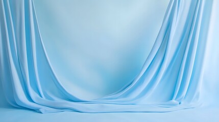 Wall Mural - Clear pale blue solid color backdrop with smooth gradient