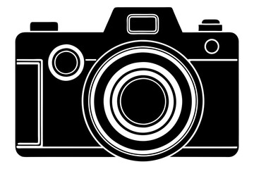  a camera icon vector silhouette illustration