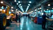 © อัญชลี โคตรธรรม - Industrial equipment showcases amidst blurred business figures , commercial equipment, trade show photos, blurred crowds