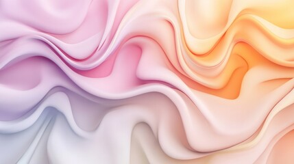 Poster - Abstract Pastel Swirls: A Dreamlike Landscape of Color and Form