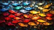 © Natalia - colorful stained glass christian fish a representation of the ichthys