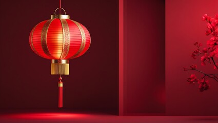 Wall Mural - chinese new year lantern ai generative