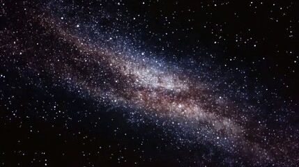 Canvas Print - milky way galaxy astrophotography: a celestial river of stars across the night sky