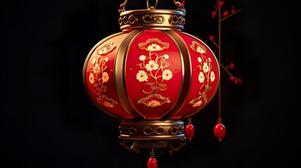 Wall Mural - chinese new year lantern  in china town chinese new year in festival lantern celebration.