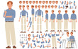 © tynyuk - Young business man character constructor. Clerk or entrepreneur. Set of different positions of arms legs head and body for creating animation © tynyuk - Young business man character constructor. Clerk or entrepreneur. Set of different positions of arms legs head and body for creating animation