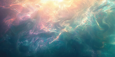 an abstract swirl of vibrant colors resembling a celestial nebula