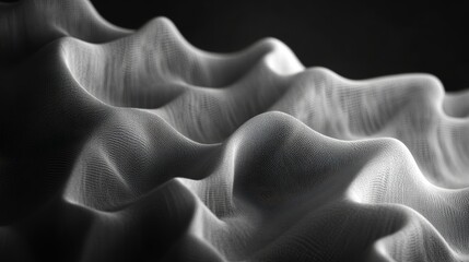 Wall Mural - a monochromatic abstract texture with smooth gradients and soft light
