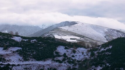 Wall Mural - Scenic View Of Mountains Covered With Snow During Winter