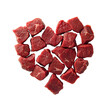 © Rudsaphon - Freshly Cut Chunks of Raw Beef Meat on Display