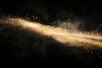 Wall Mural - a soft bokeh light effect with white, golden, and subtle colored lights, creating a soft glow on a b