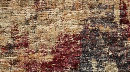 Poster - Abstract Rug Texture:  A Close-Up View of Rich, Earthy Tones and Woven Detail