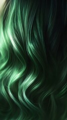 Wall Mural - Bright emerald green smooth color gradient