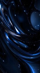 Wall Mural - deep midnight blue background with gradient fade to black