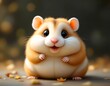 © Sugiri80 - Adorable Hamster: A Cute, Stylized Digital Painting