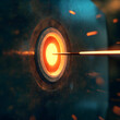 © Zeeshan - 3d rendering of arrow hitting the target