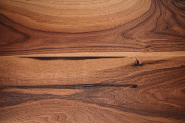 Wall Mural - Texture of black walnut wood with some sapwood