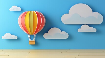 hot air balloon in sky