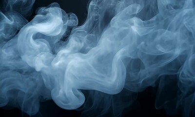 Wall Mural - a swirling cloud of smoke creates an ethereal and mysterious atmosphere, often used in artistic or c