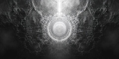 Black and White Circular Object