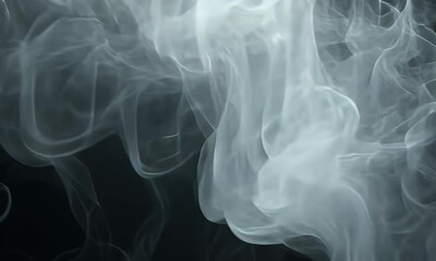 Wall Mural - a swirling mass of ethereal smoke creates a dynamic and mysterious atmosphere, evoking a sense of in