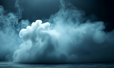 Wall Mural - a dramatic scene featuring swirling clouds of mist or smoke, creating an atmospheric and moody backd