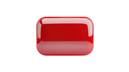 Wall Mural - shiny red call-to-action button transparent background