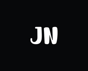 Wall Mural - creative letter JN logo design template