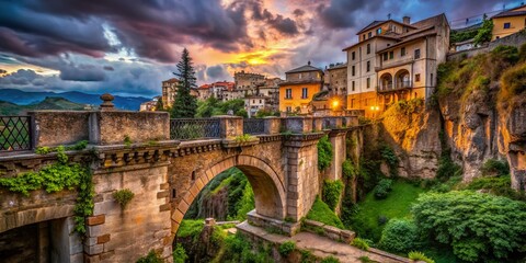 Wall Mural - Cuenca Ecuador Half Bridge Urban Exploration Photography - Abandoned Architecture