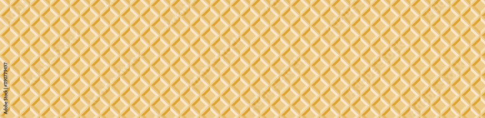 waffle seamless pattern tile ice cream cone texture background Stock ...