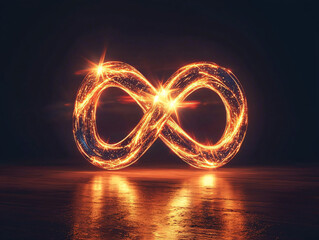 Wall Mural - Infinity Symbol Glow