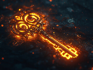 Poster - Fiery Key to Success