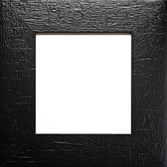 Aufkleber - A close up image showcases a black rectangular frame with a textured surface and an empty central space.