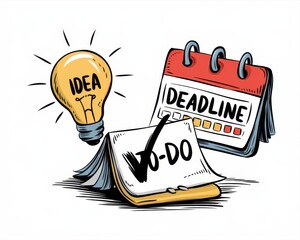 Idea generation task management deadline concept