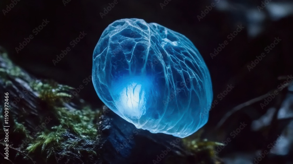 Discover enchanting bioluminescent fungi illuminating forest shadows ...